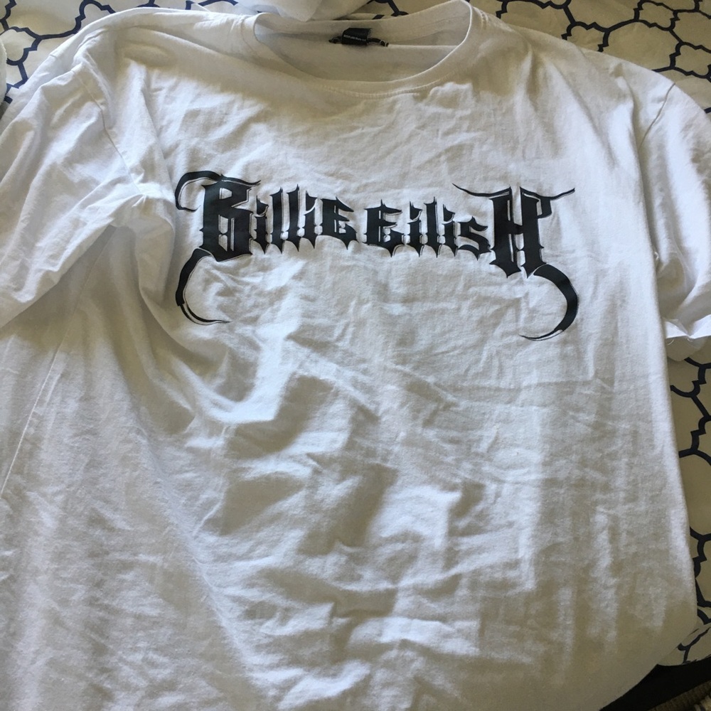 billie eilish bershka reflective deadstock shirt